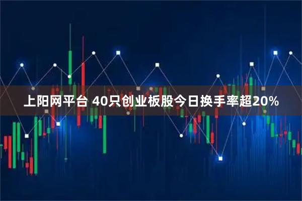 上阳网平台 40只创业板股今日换手率超20%