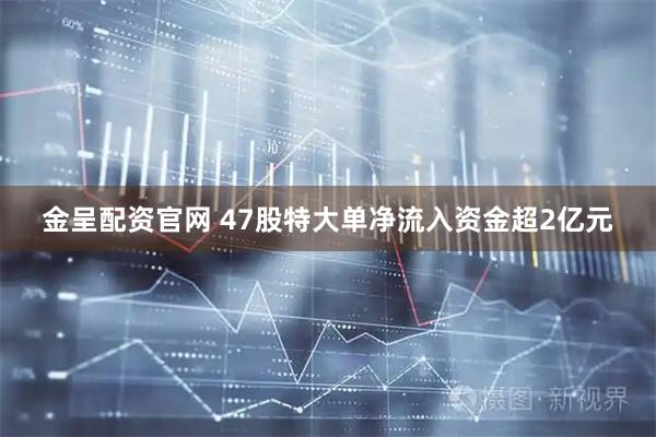 金呈配资官网 47股特大单净流入资金超2亿元